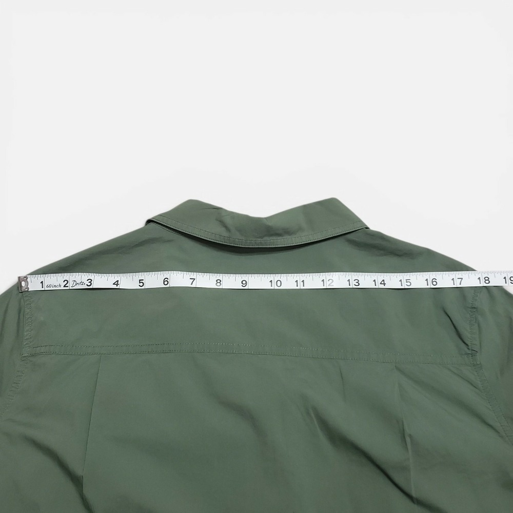 Tuckernuck Nala Shirtdress Army Green Short Sleeve Poplin Cotton XXXL Y23994T - Picture 10 of 11